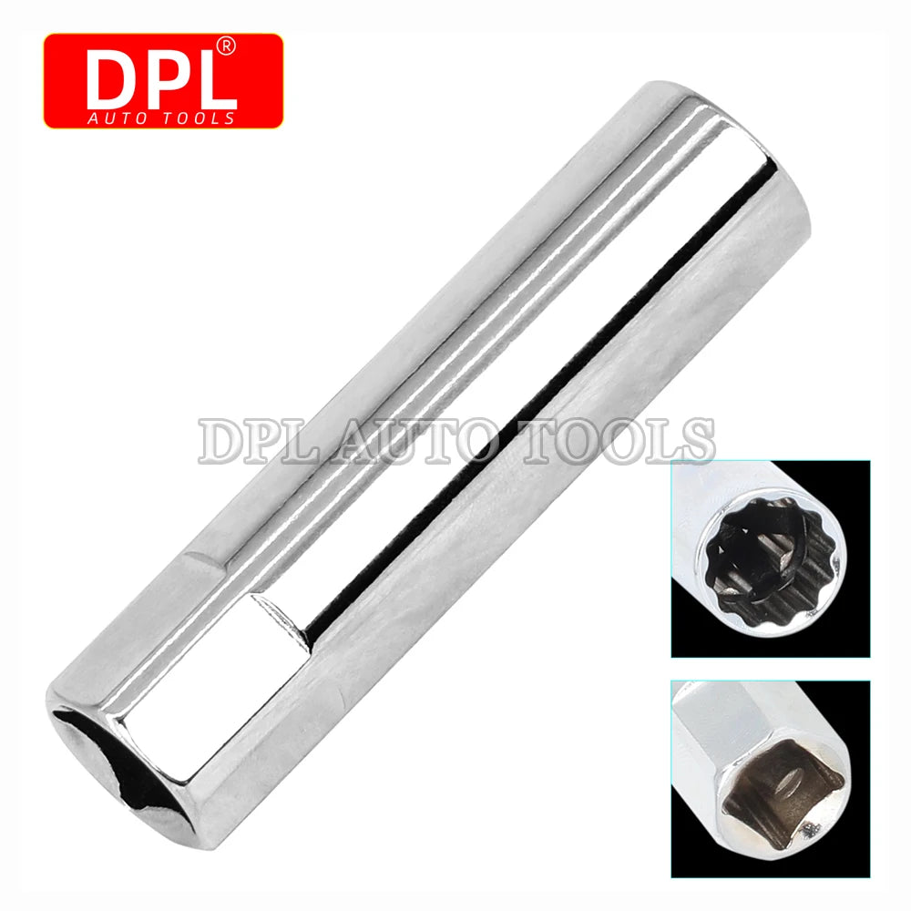3/8" Drive 12mm Spark Plug Socket 12 Point Deep Thin Wall Design - Automotive LED Light