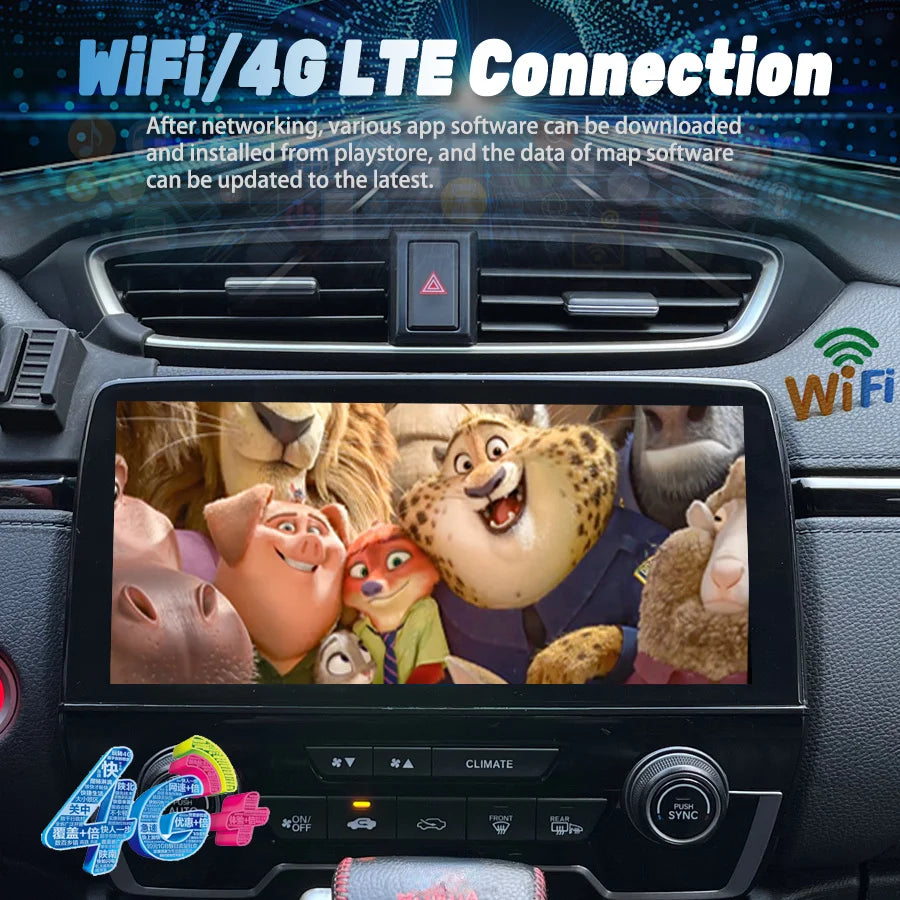 10.33inch Dual System Android Car Radio For Honda Cr-v 2019 CRV 2022 Multimedia Video Play