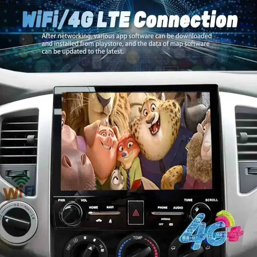 Android14 Car Radio Head Unit For Toyota Tacoma 2005-2015 Stereo WIFI GPS Navigation 10.2i | AUTOKITSHOP