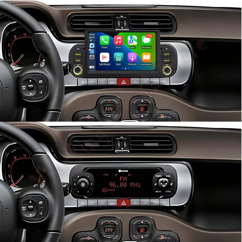 Android 16 Auto For Fiat Panda 2013-2020 Wireless Carplay Car Radio GPS Navigation Multime