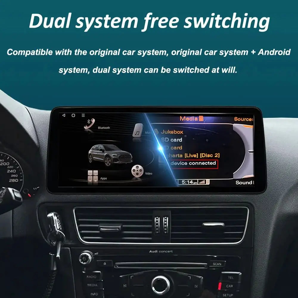 Right Hand Drvie for Audi Q5 2009 - 2017 Android 16 Car Radio Multimedia Player BT 4G QLED