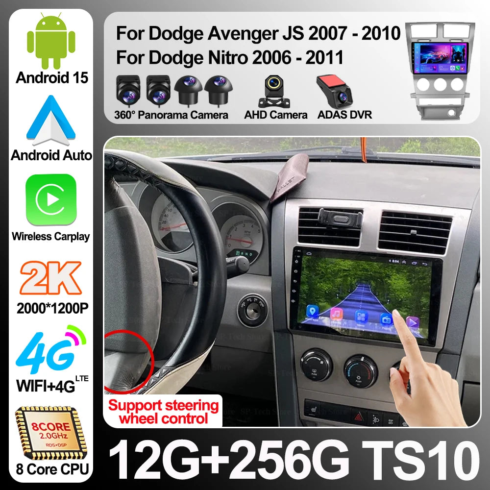 Car Radio Carplay For Dodge Avenger Js 2007-2010 For Dodge Nitro 2006-2011 Navigation Gps  | AUTOKITSHOP