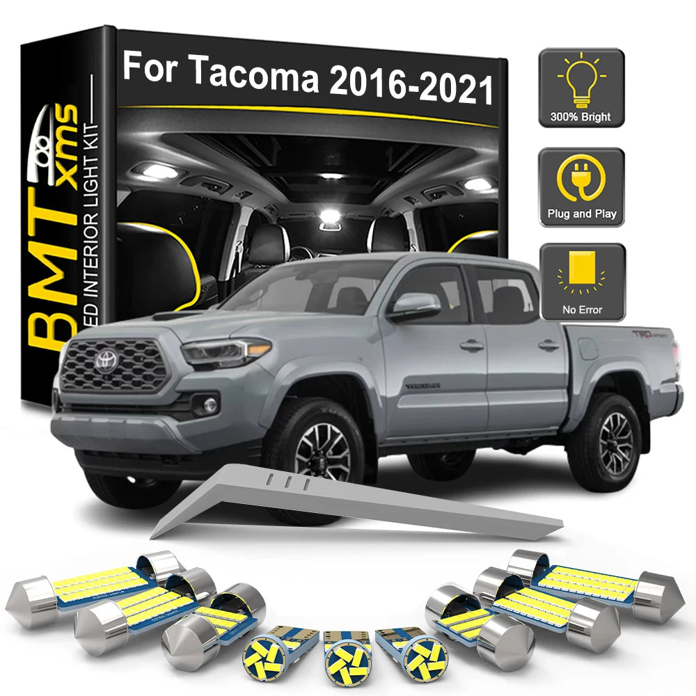 10-Piece LED Interior Light Kit for Toyota Tacoma - Canbus Error-Free Bulbs | AUTOKITSHOP