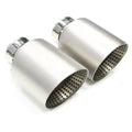 1pcs Exhaust nozzle Matte stainless steel large diameter 89mm 101mm 114mm open car muffler syste - Automotive LED Light
