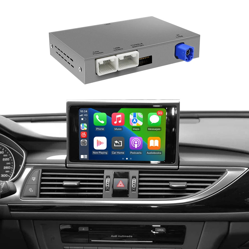 For Audi A6 A7 Wireless CarPlay Android Auto Supports Bluetooth audio and OEM reversing Ca | AUTOKITSHOP