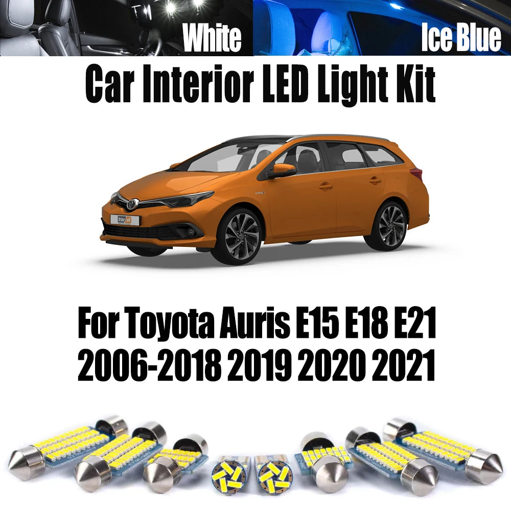 LED Interior Light Kit for Toyota Auris E15 E18 E21 2006-2017 - Canbus Dome Map Door Trunk Bulbs | AUTOKITSHOP