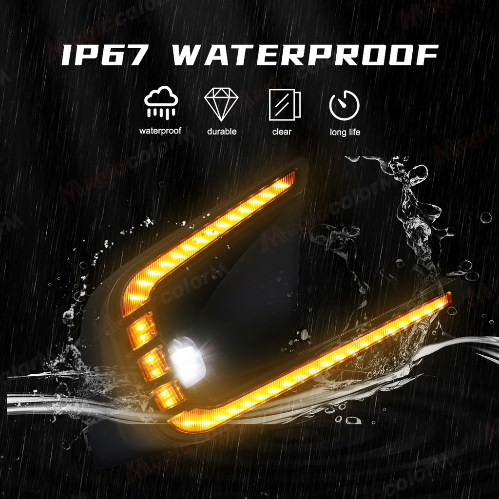 For Honda Civic 2021 2022 2023 Daytime Running Lights LED DRL Fog Lamps Front Bumper Dayli | AUTOKITSHOP