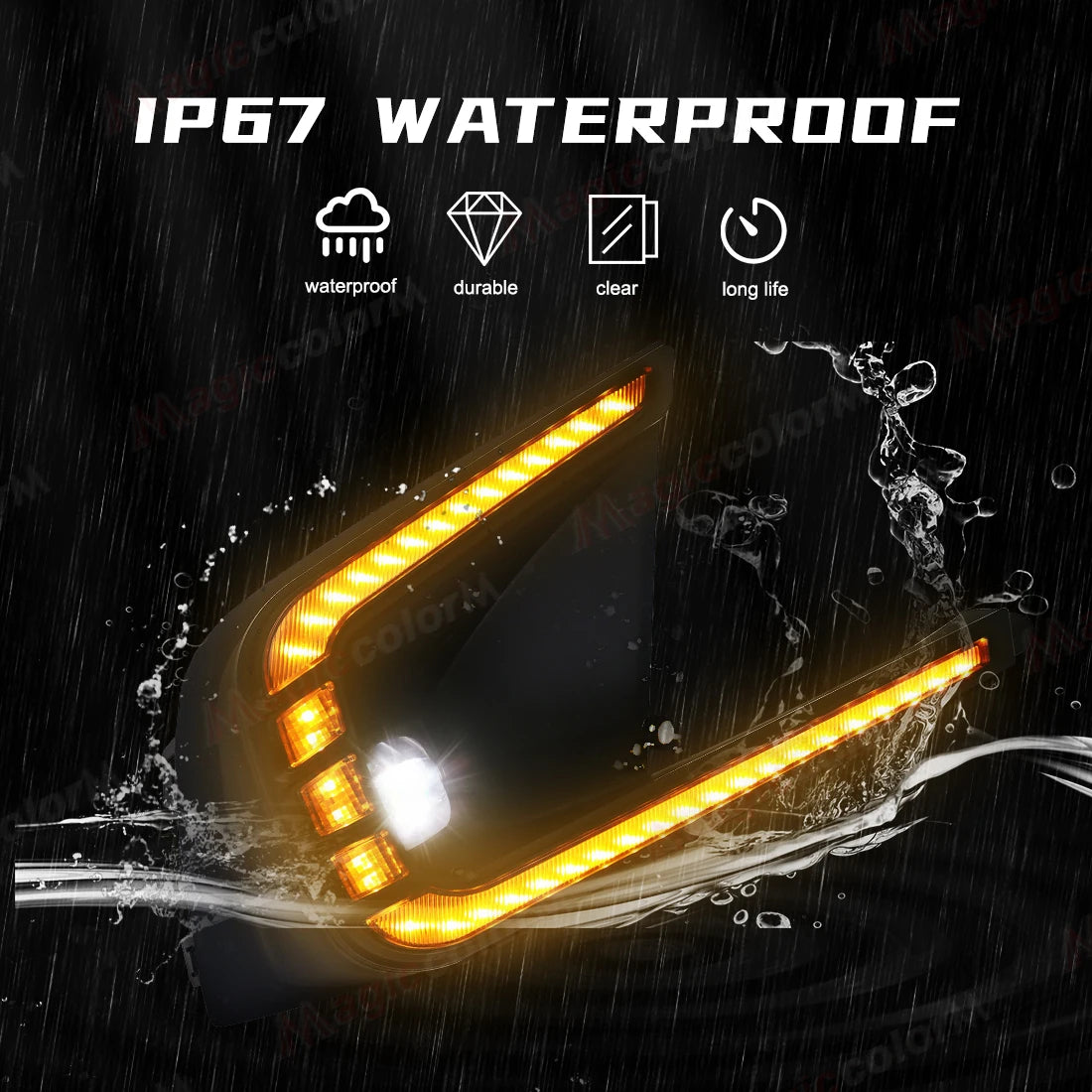 For Honda Civic 2021 2022 2023 Daytime Running Lights LED DRL Fog Lamps Front Bumper Dayli | AUTOKITSHOP