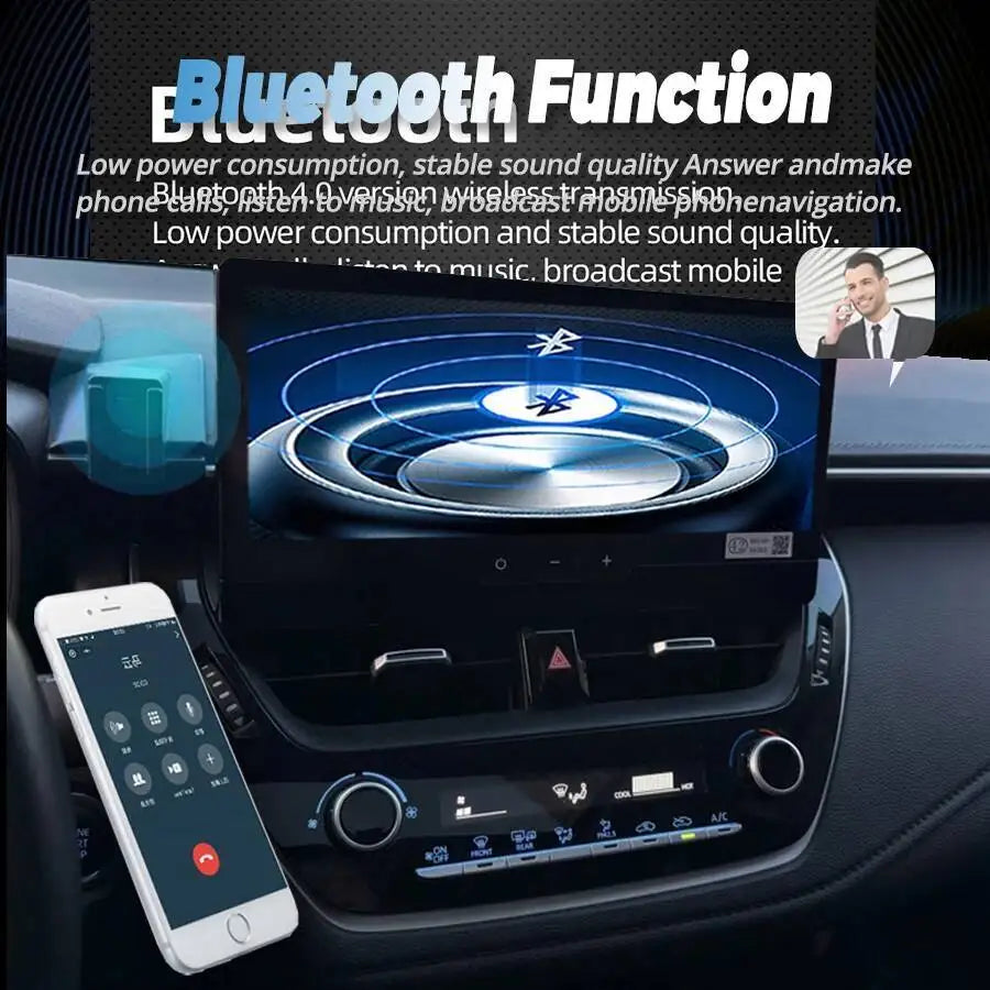For Toyota Corolla 2019-2025 12.3inch Car Radio Stereo Android Auto Wireless Carplay Scree