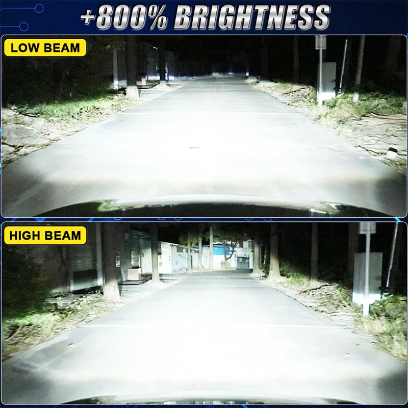 4Colors Strobe 5800W Bulb Car Headlight LED H4 H7 H1 LED Car Flashing Fog Lamp H8 H9 H11 9