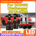 LED Headlight Bulbs 240W Front Lamp 12V Turbo Auto Lights For DODGE Challenger 2015 2016 2
