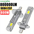 Super Bright H1 LED Headlight Fanless Plug And Play Wireless Automobile Lights 800000LM CA