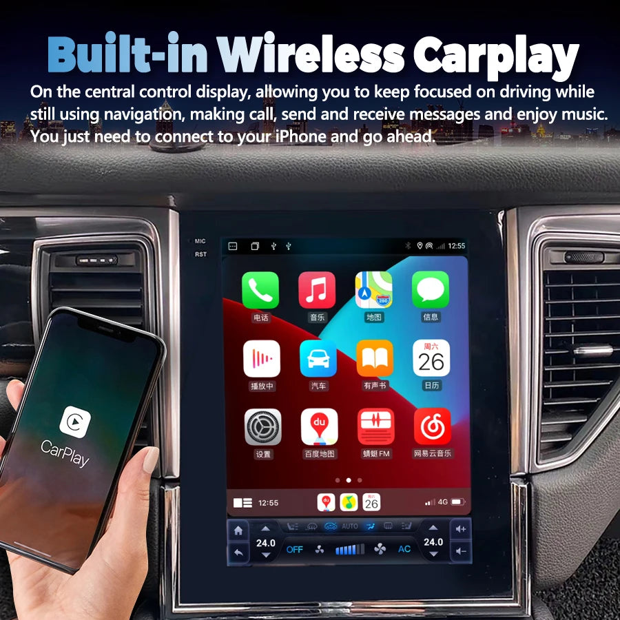 9.7inch Android Screen For Porsche Macan 2012-2017 PCM3.1/PCM4.0 Car Radio Multimedia Vide