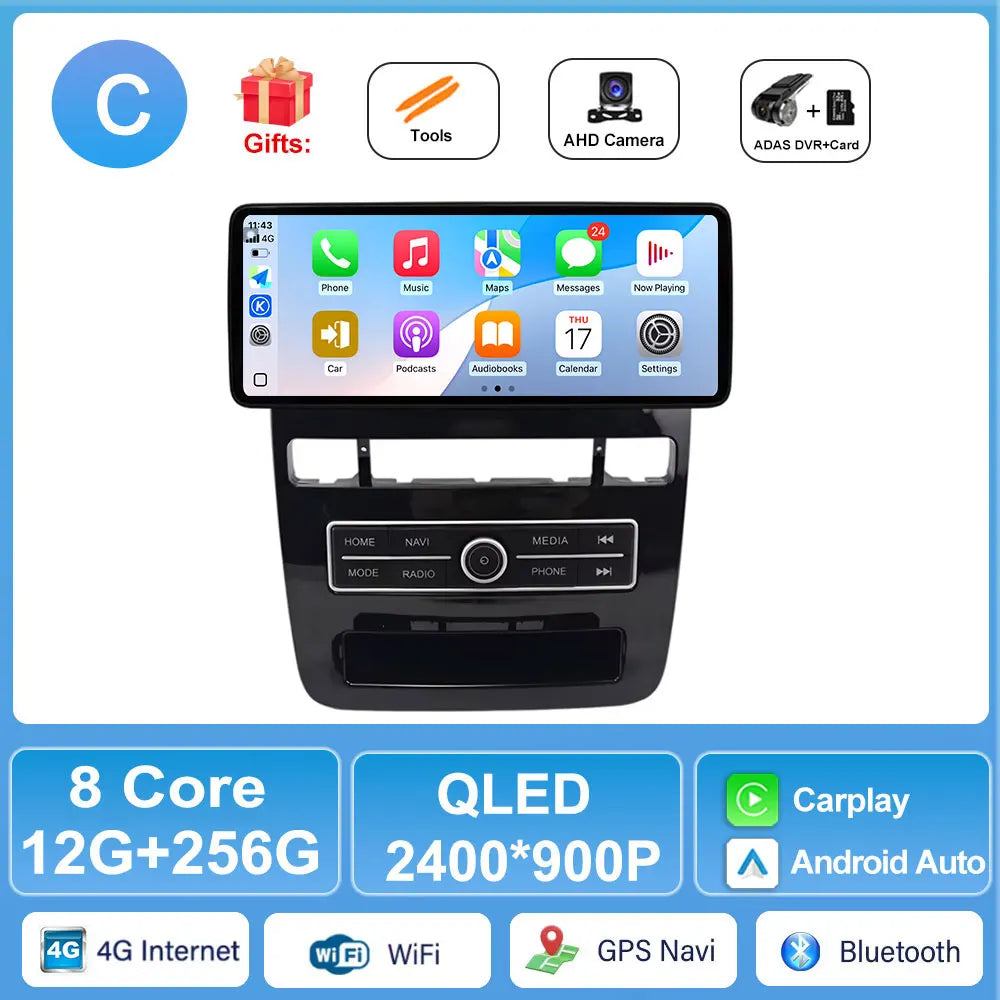 Android 12.3-Inch Wireless CarPlay Radio for Volkswagen Touareg 2011-2017 | AUTOKITSHOP