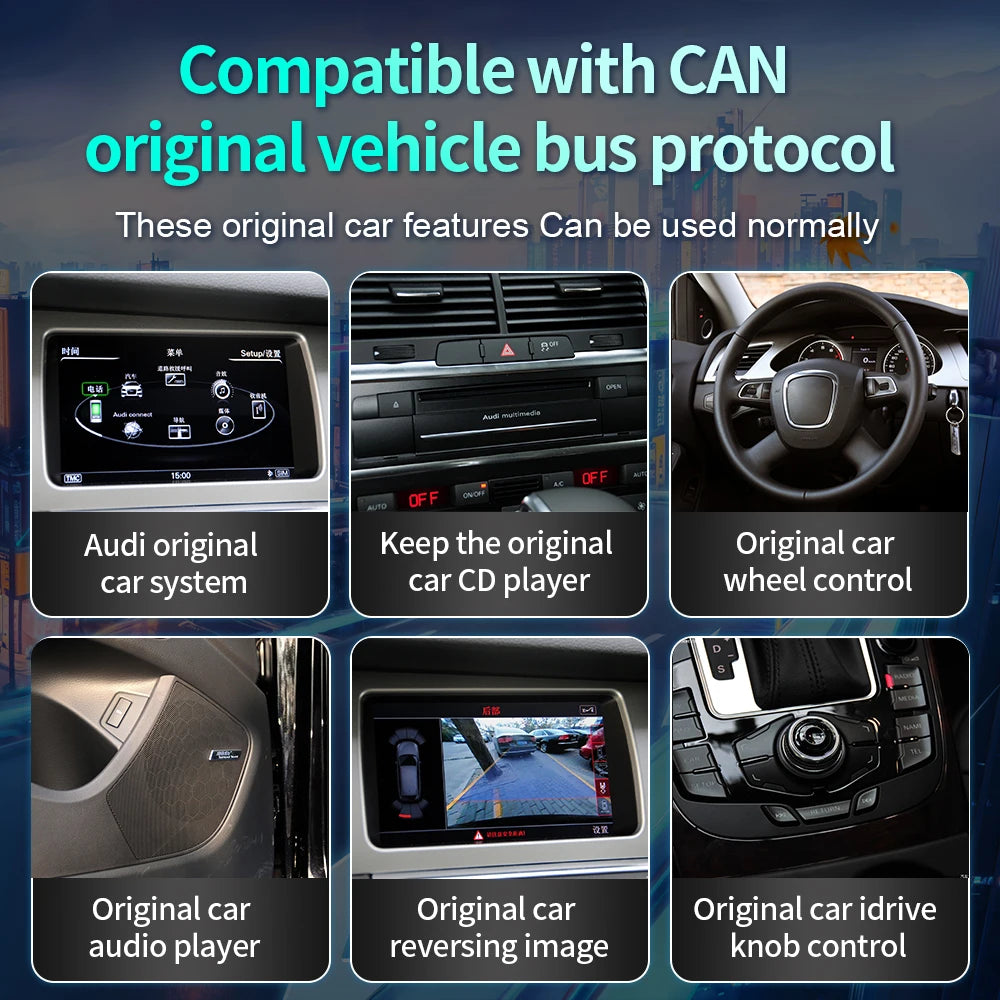Android 14 For Audi A4 A5 B8 2009 2010-2012 Car Radio Multimedia Player Auto Carplay Stere