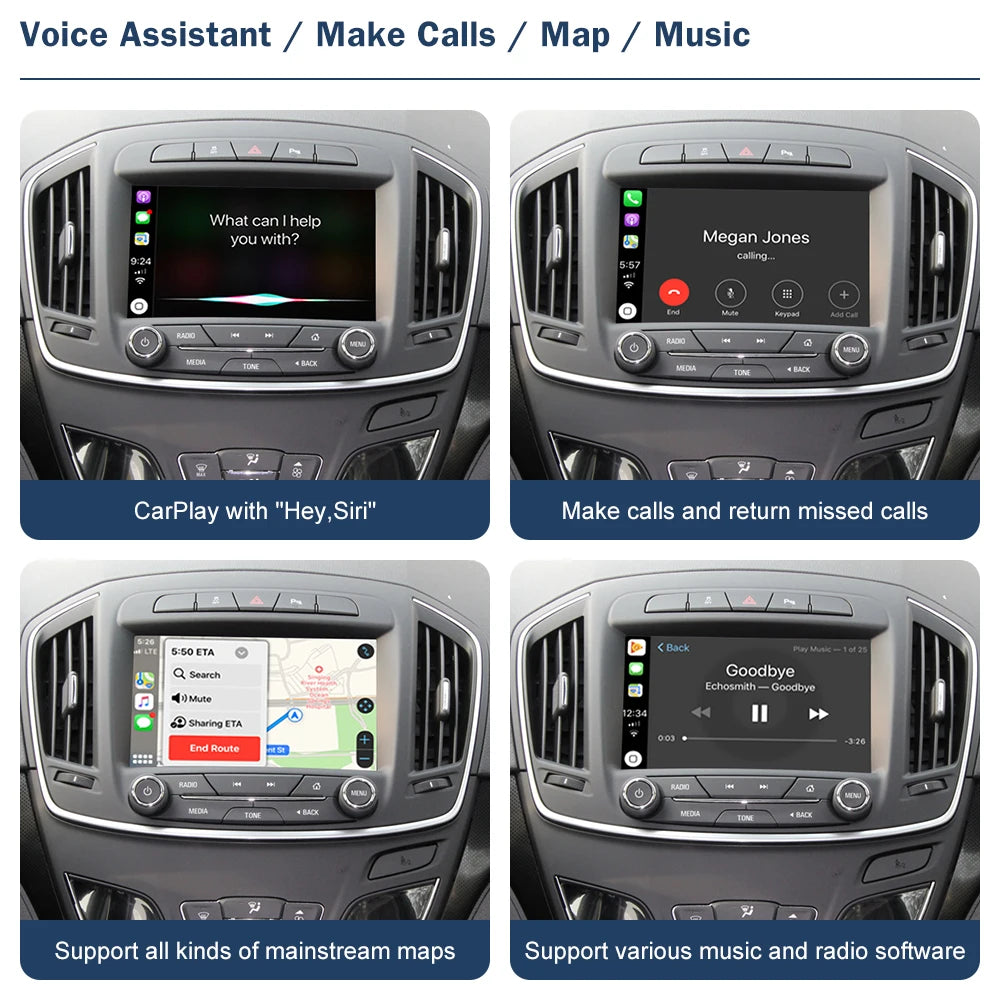 Road Top CN Wireless CarPlay for Buick Regal 2013-2017 Android Auto Interface Mirror Link  | AUTOKITSHOP