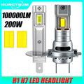 H1 H7 LED Headlight 100000LM Super Bright 6000K Cool Whtie Plug And Play Ampoule Led Light