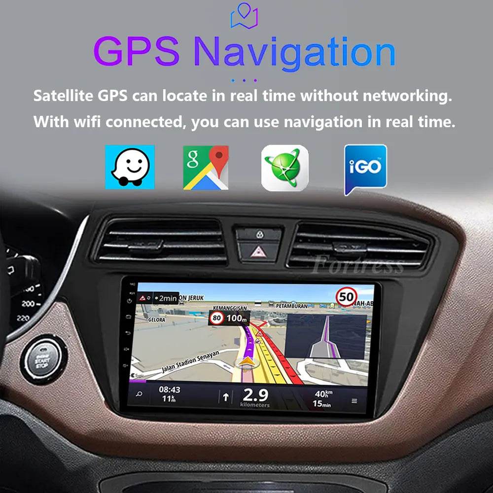 Android 16 For Hyundai I20 2015 2016 2017 2018 Auto Radio Stereo Head Unit Multimedia Vide