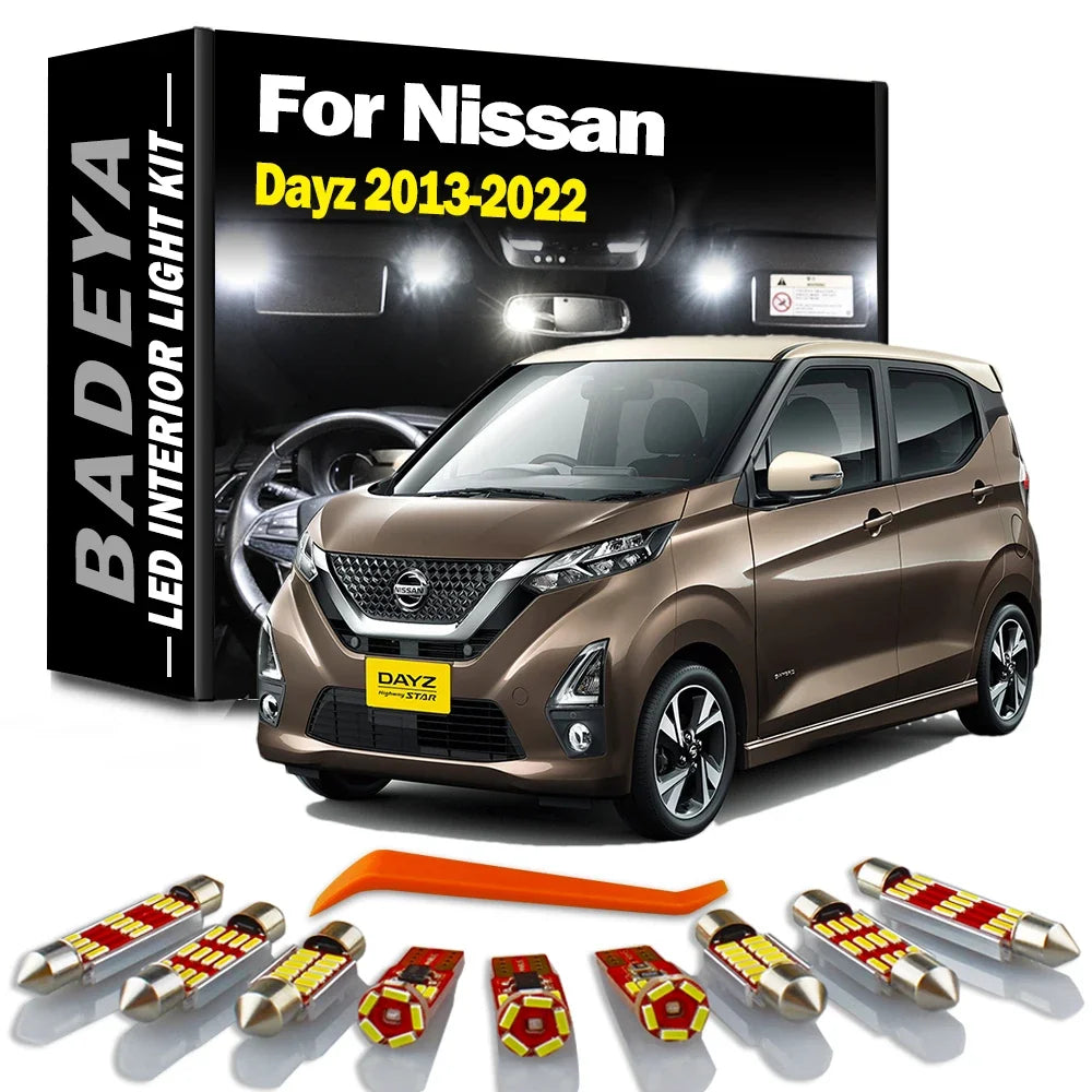 LED Interior Light Kit for Nissan 2013-2016 - Canbus Error-Free Interior Bulbs