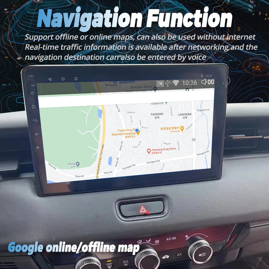 9inch Radio Car Multimedia Video Player For Toyota Vezel 2023 2024 Android CarPlay Navigat