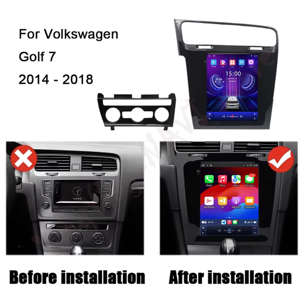 Android 16 Auto Car Radio For Volkswagen Golf 7 2014-2018 Stereo Multimedia Video Player G