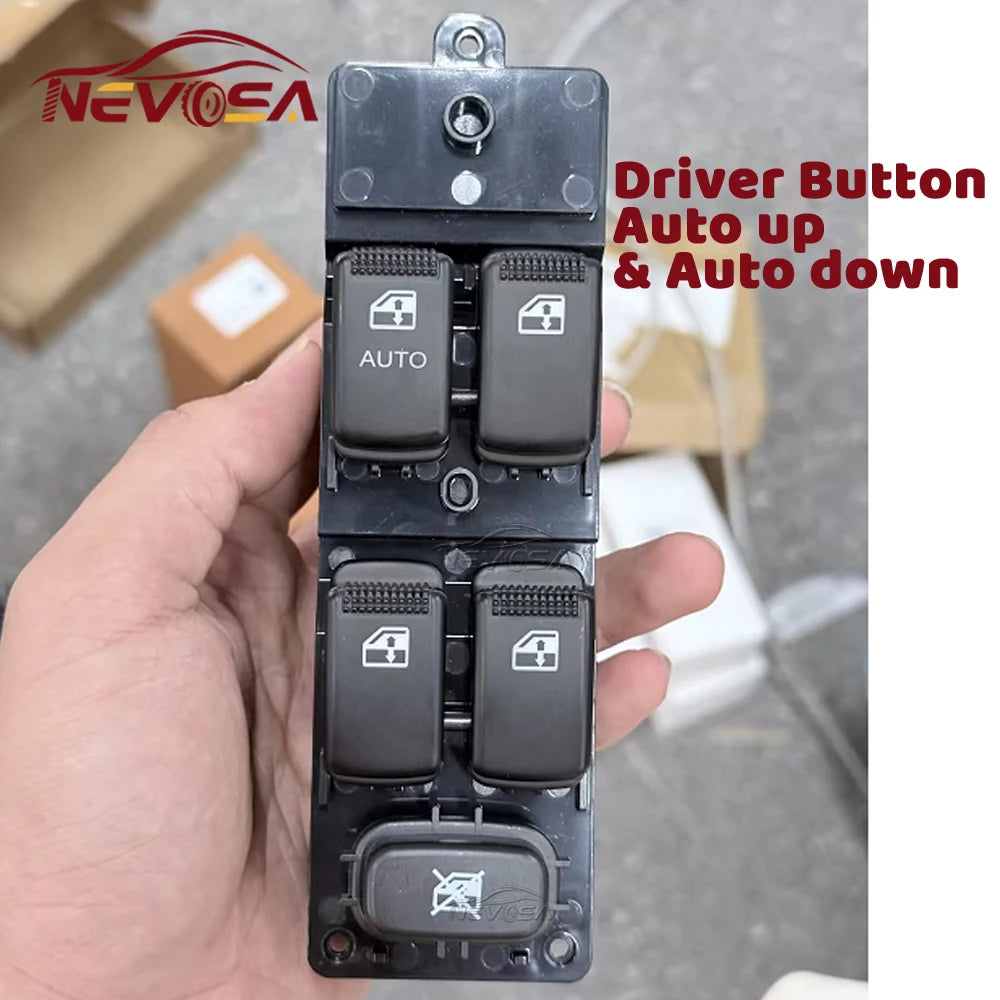 For Kia Rio 2001 2002 2003 2004 2005 Master Left Hand Driver Window Control Switch Glass Lifter  - Automotive LED Light
