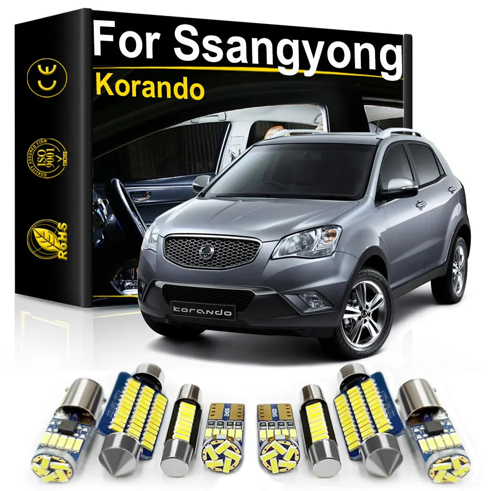 LED Interior Light Kit for Ssangyong Korando KJ C Sports - Canbus Error-Free Bulbs | AUTOKITSHOP