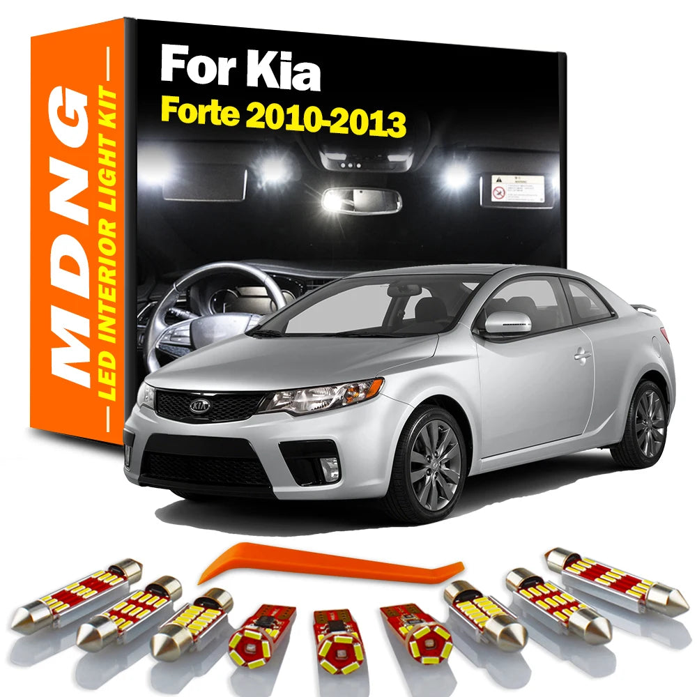 8-Piece LED Interior Light Kit for Kia Forte - Canbus Error-Free Bulbs | AUTOKITSHOP