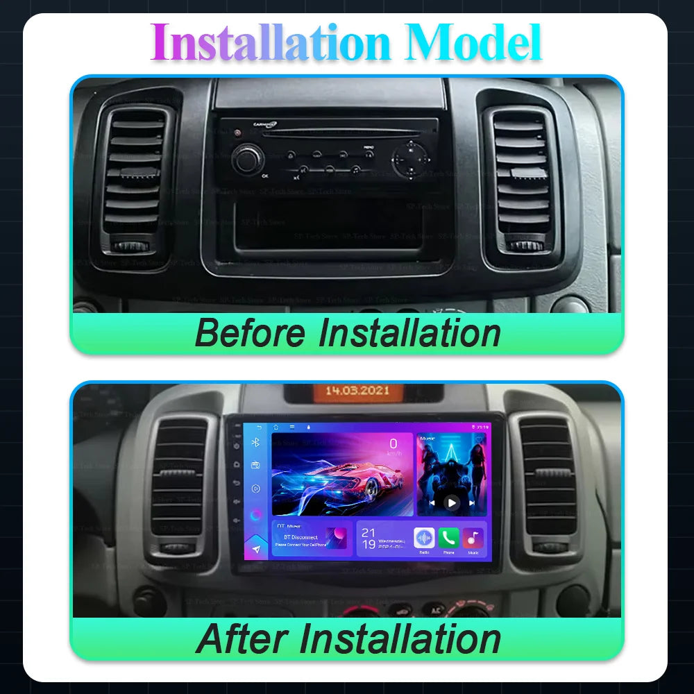 Android 16 For Renault Trafic 2 For Opel Vivaro A For Nissan Primastar 2006-2014 Car Radio | AUTOKITSHOP