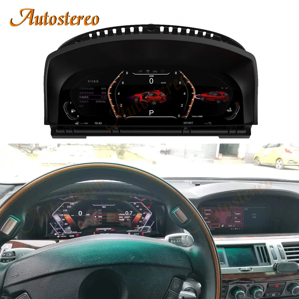 Car Digital Cluster Virtual Cockpit for BMW 7 E65 E66 2002-2008 Car Multimedia Player Dash
