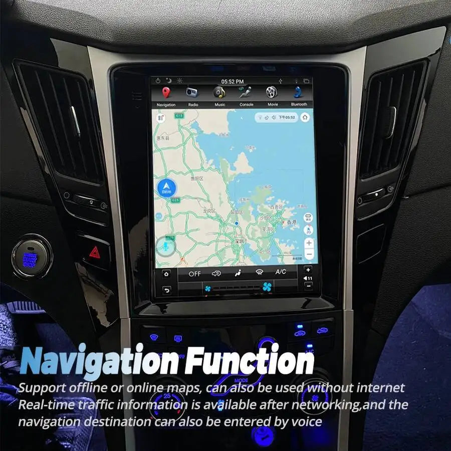 256GB Vertical Screen Android15 Car Radio For Hyundai Sonata 8 YF 2011-2015 Hybrid Multime | AUTOKITSHOP