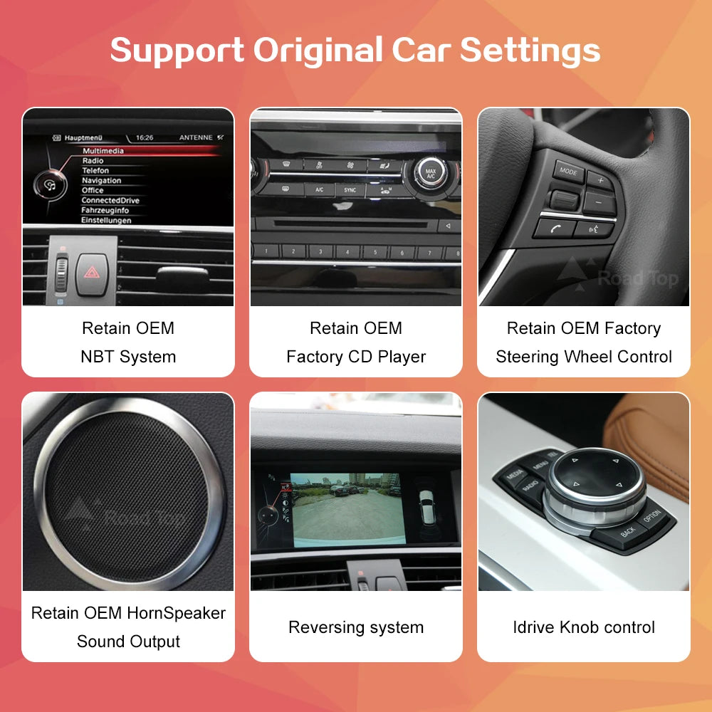 1920*720 Wireless Carplay Android Auto Car Multimedia Player For BMW X3 X4 F25 F26 CIC NBT | AUTOKITSHOP