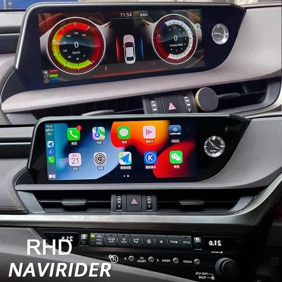 Carplay DSP Android 14 GPS BT Qualcomm 668S For Lexus Es350 ES250 ES300h 2018-2021 12.3 In