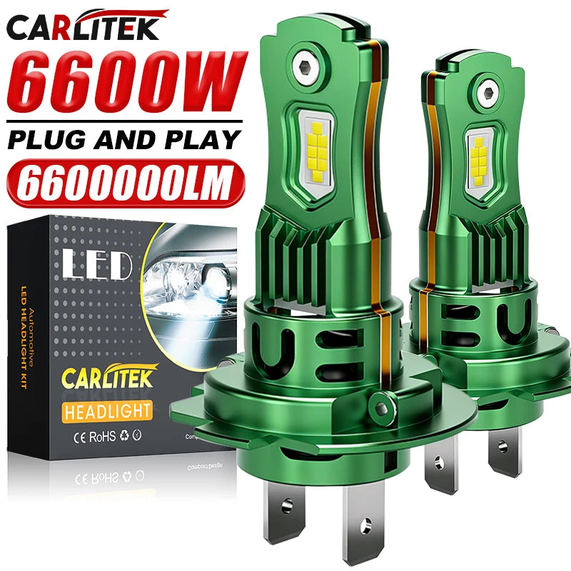 6600W 1:1 H7 LED CANBUS Light H1 H4 H11 9005 9006 HB3 HB4 CSP Chip Plug&Play Wireless Car