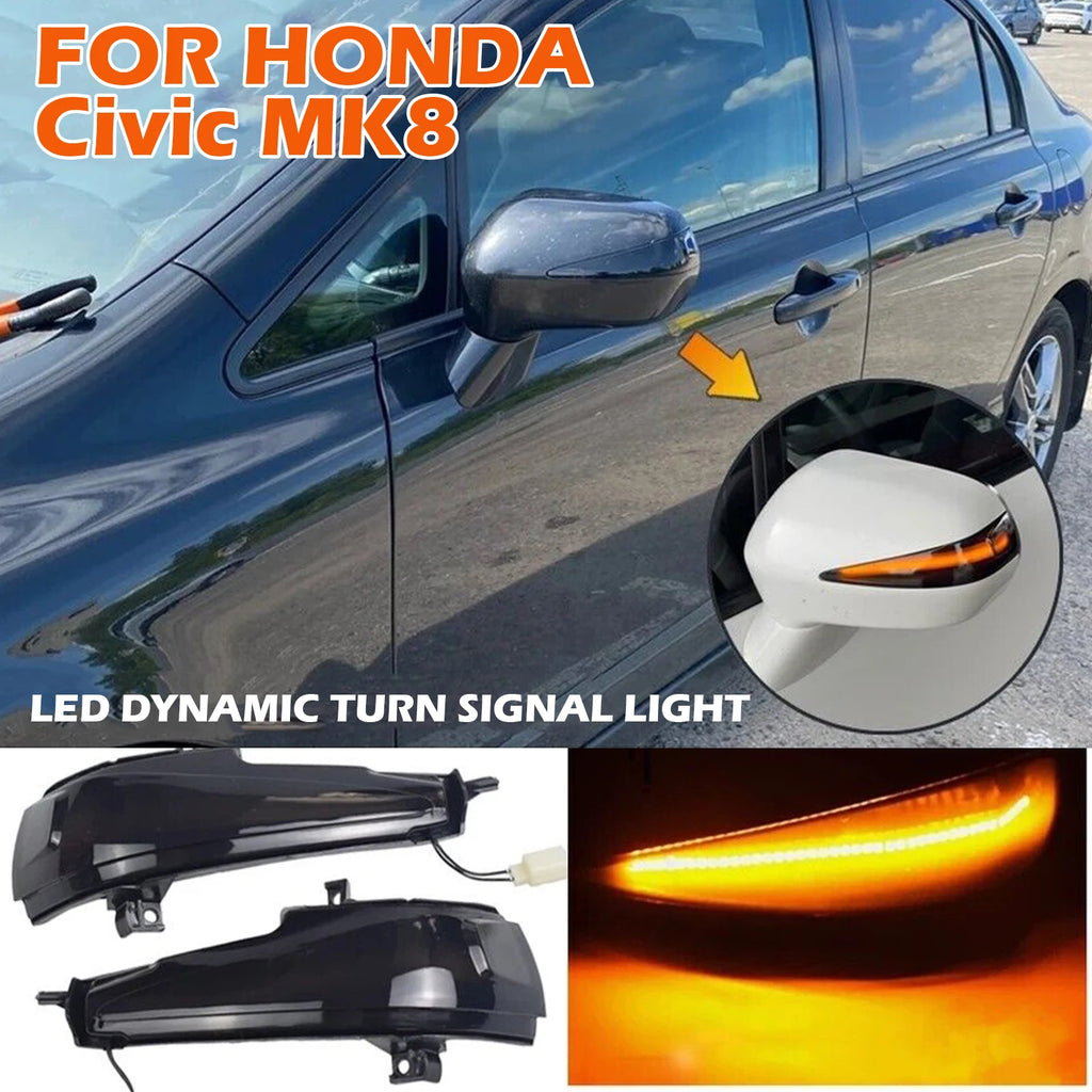 Side Mirror Sequential Turn Signal Light 34300-SNB-013 34350-SNB-013 For Honda Civic Mk8 S