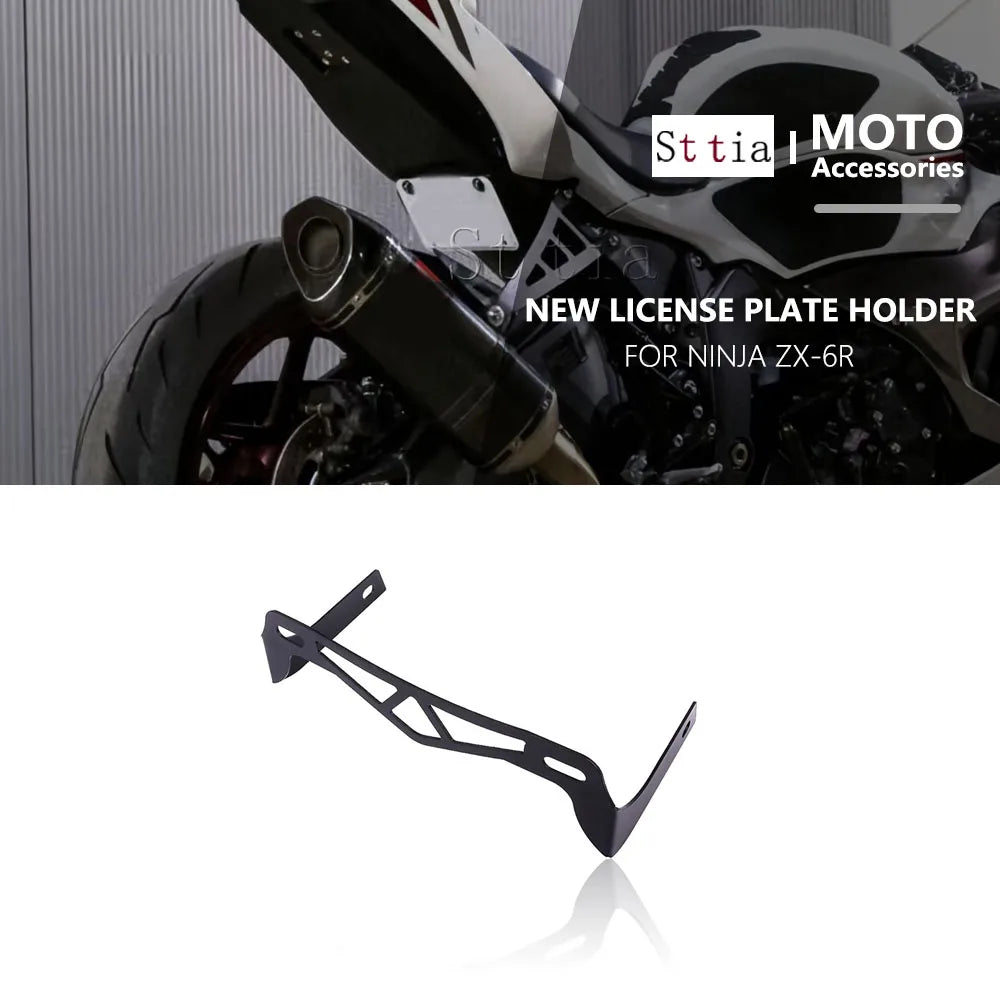 ZX 6R ZX6R Motorcycle License Plate Holder Bracket Fender Eliminator For KAWASAKI NINJA ZX-6R 20 - Automotive LED Light