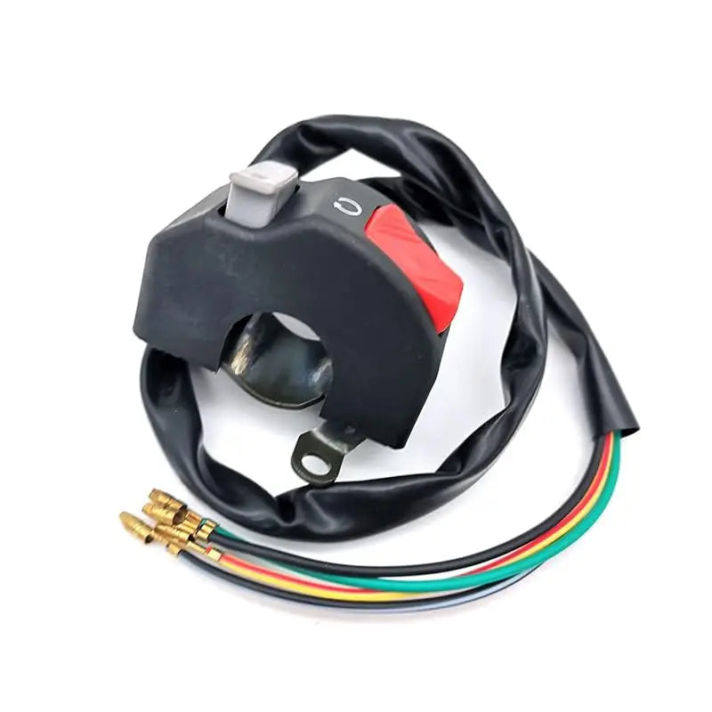 7/8" Motorcycle Handlebar Fog Headlight Horn Start Kill Switch ON OFF Button 12V