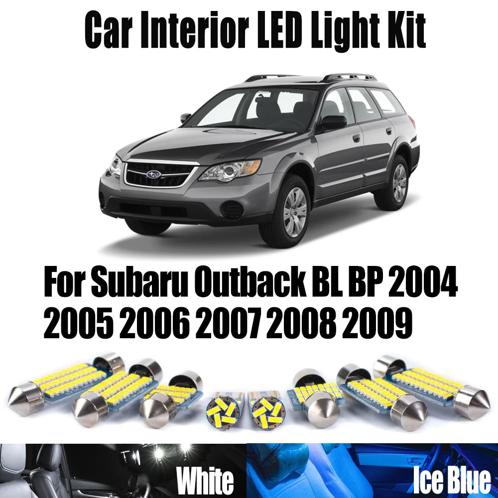 11-Piece LED Interior Light Kit for Subaru Outback BL BP - Canbus Error-Free Bulbs | AUTOKITSHOP