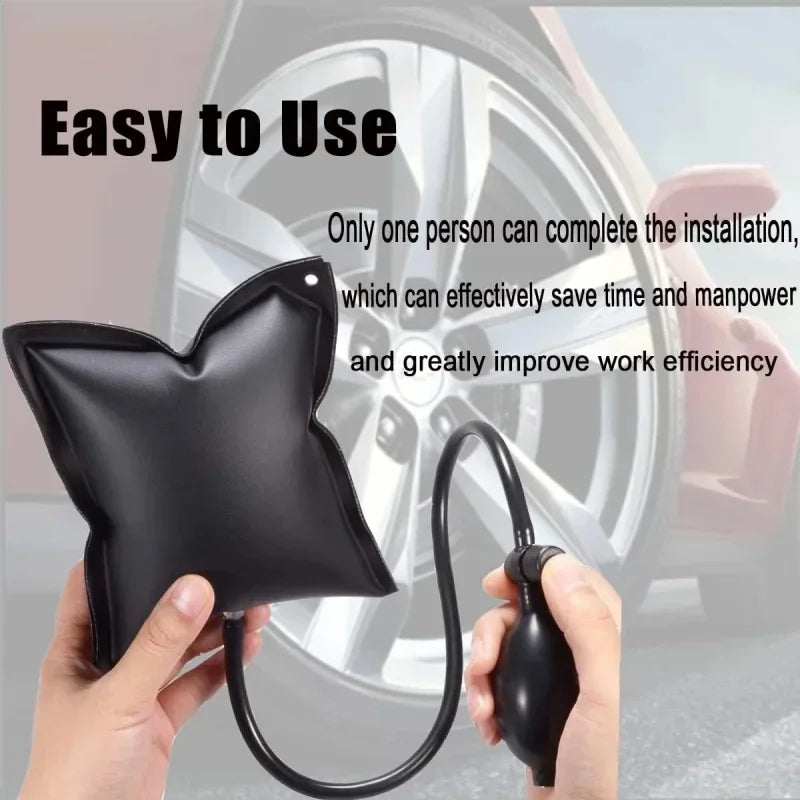 1/2/4Pcs Adjustable Air Pump Bag Positioning Air Bag Wedge Inflatable Lift Pad for Door and Wind - Automotive LED Light