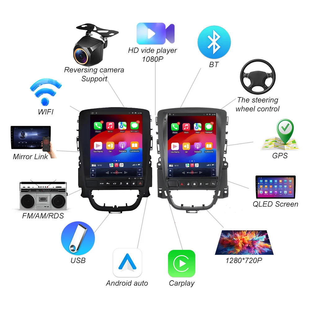 9.7 Inch Android 16 For Opel Astra J Cascada Buick Verano Excelle 2009-2015 Carplay Car Ra | AUTOKITSHOP