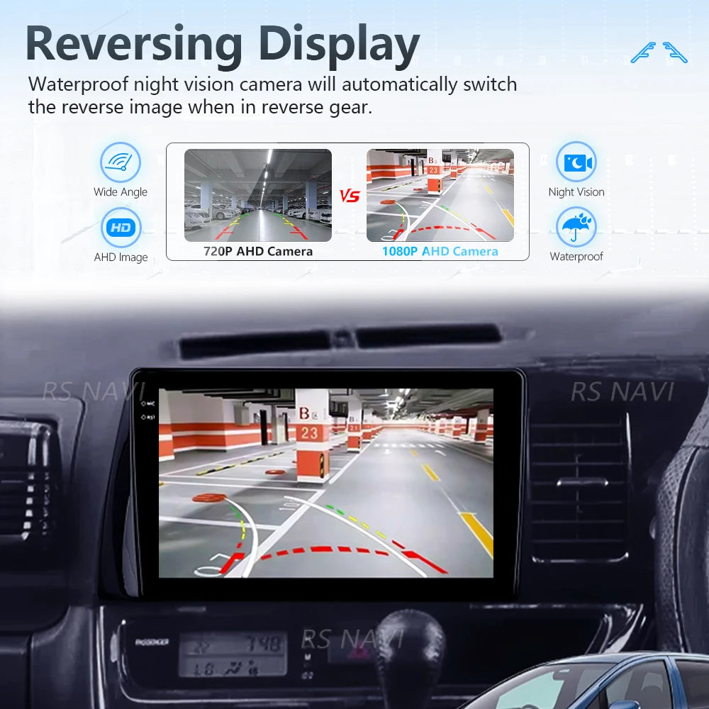 Android 16 Carplay Auto Qualcomm 2K QLED Screen Car Radio Player For Toyota Wish XE10 2003