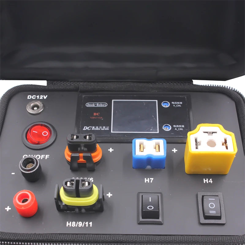 110V 220V to 12V Test Tester Bag for Car Auto Headlight LED Bulb T10 C5W H8 H9 H11 H7 H4 9