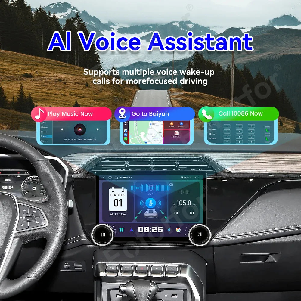 Android 15 Premium Ultra Large HD Touch Display 11.5 Inch Wireless CarPlay GPS Navi Car Ra