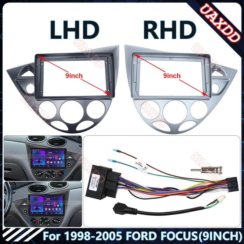 For 1998-2005 FORD FOCUS 9INCH LHD-RHD Car Radio Android Stereo audio screen multimedia vi