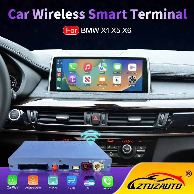 Wireless CarPlay for BMW X5 F15 X6 F16 X1 F48 NBT/EVO System 2014-2020, with Android Mirro