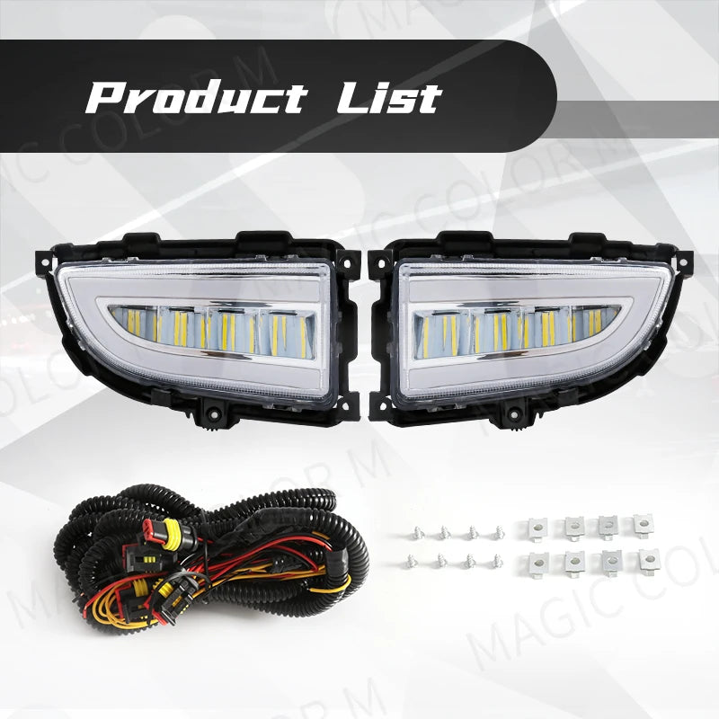 LED DRL Headlight for Mitsubishi Lancer 2004 2005 2006 Daytime Running Light White Yellow  | AUTOKITSHOP