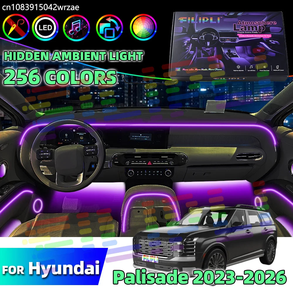 64 RGB - Ambient Light - for Hyundai 2023-2026 - Car Interior Lighting | AUTOKITSHOP