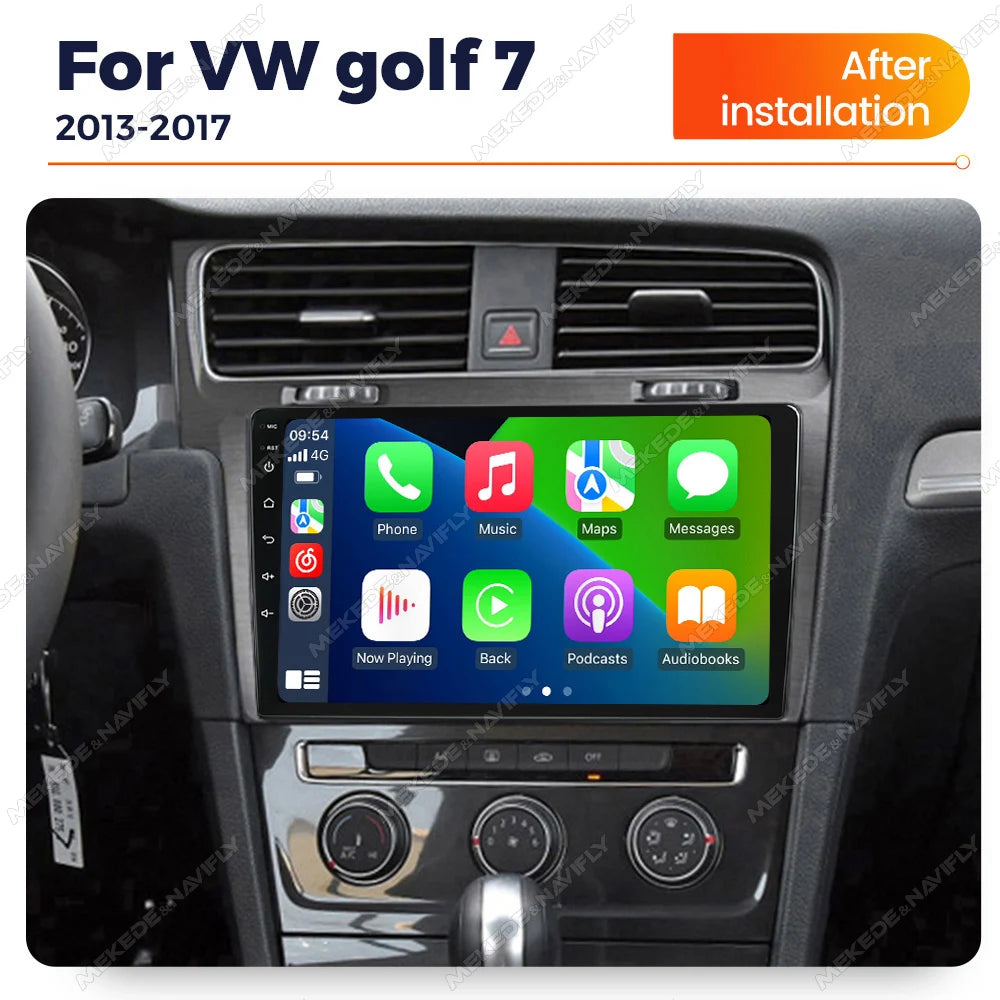10 inch Android 14 IPS Car Radio For Volkswagen VW Golf 7 MK7 GTI 2013 - 2017 Stereo Car p