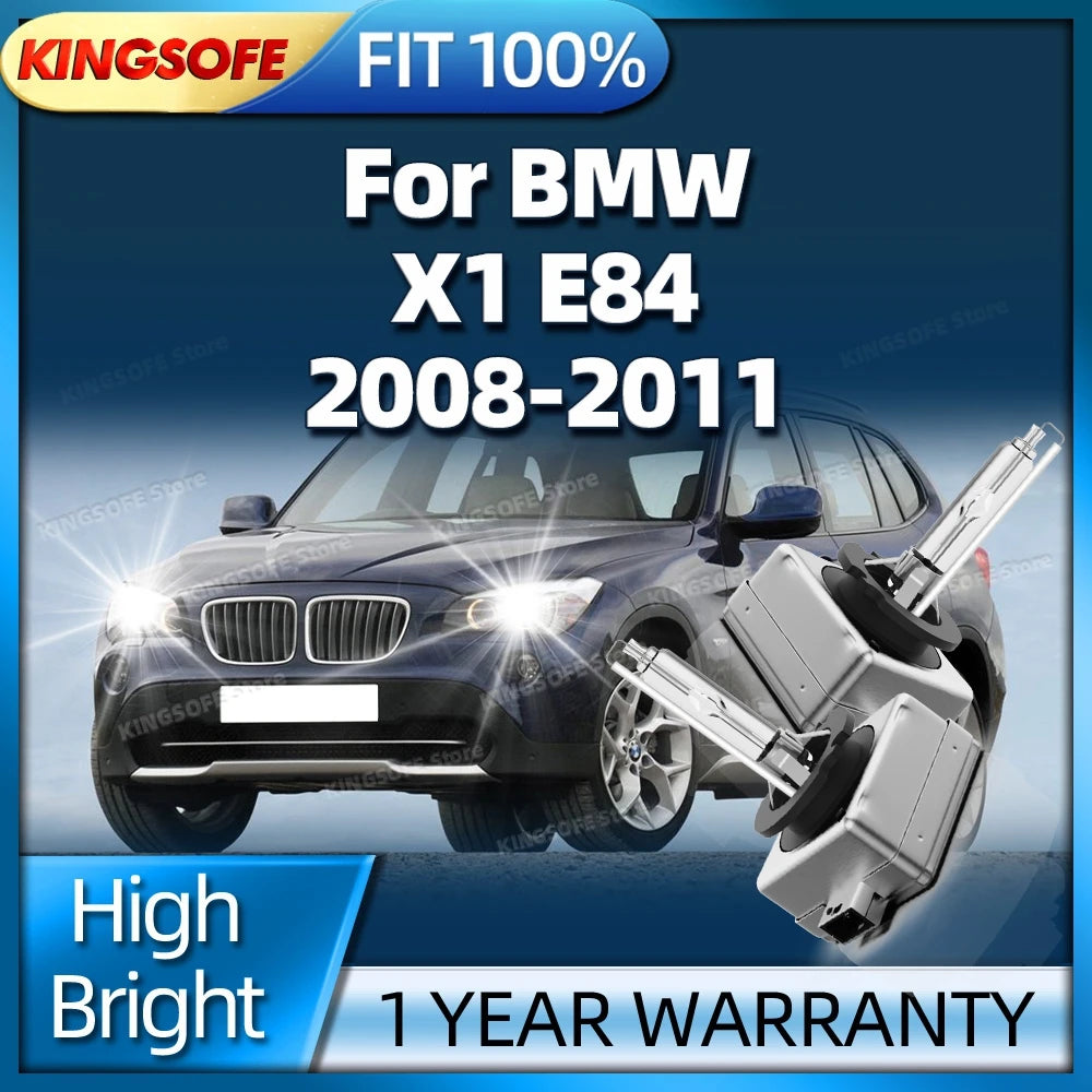 D1S Car Lamp 6000K White HID Xenon Headlight Bulb High Bright For BMW X1 E84 2008 2009 201