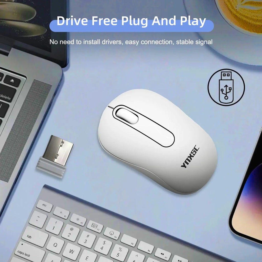 2.4G Bluetooth Dual Mode Silent Mouse 1600 DPI Portable Wireless Optical for PC Laptop Off